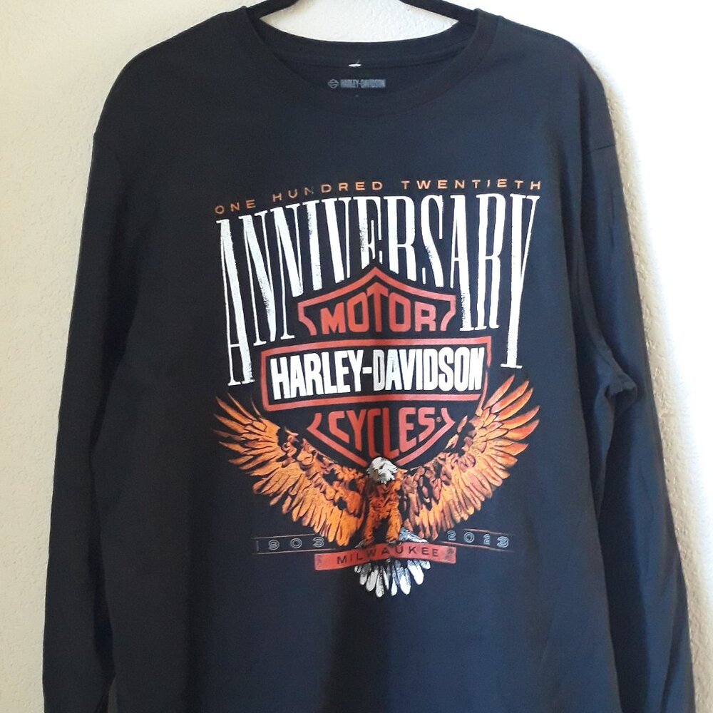 Harley Davidson Long Sleeve TSHIRT Anniversary Edition Size XL NWOT